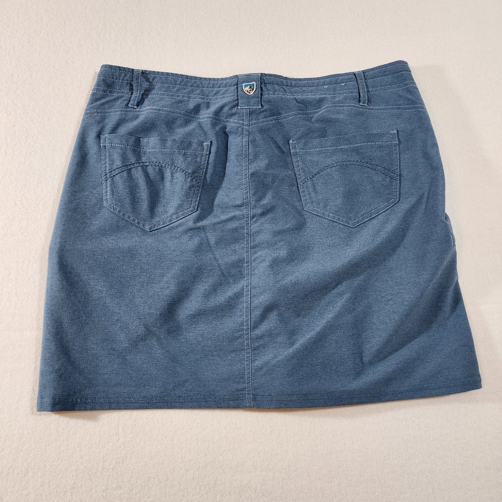 Kuhl Mova Skort Womens 8 Blue Heathered Active Outdoor Hiking Travel Skirt - Picture 3 of 13